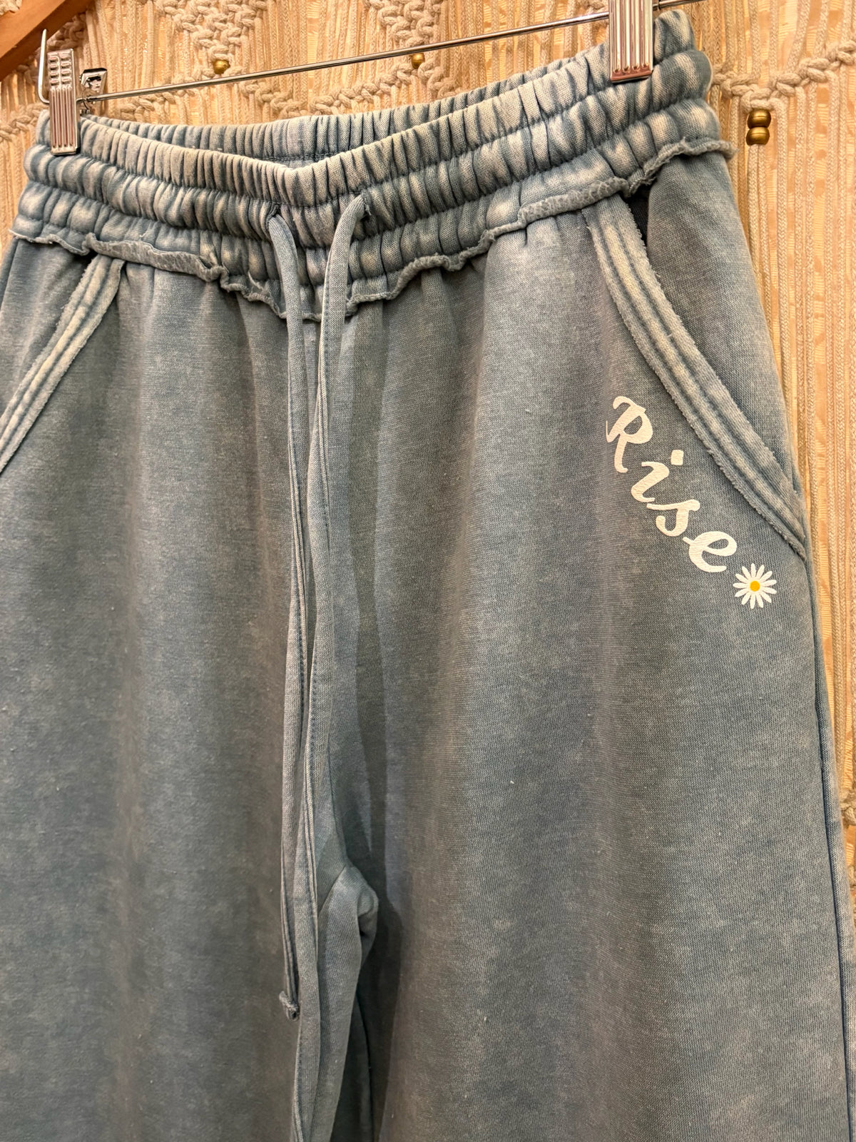 Rise Daisy Logo Wide Leg Sweatpants