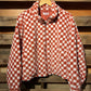 Checkered Sherpa Zip Up Jacket