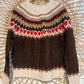 Hipster Cozy Knit Fair Isle Sweater