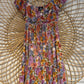 Boho Floral Flutter Sleeve Tiered Dress