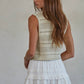 Boho Crochet Tie Front Sweater Vest