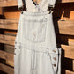 S Boho Wide Leg Denim Overalls