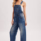 Boho Hippy Denim Barrel Overalls