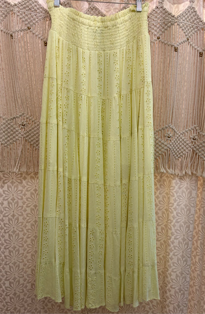 Boho Flowy Tiered Maxi Skirt