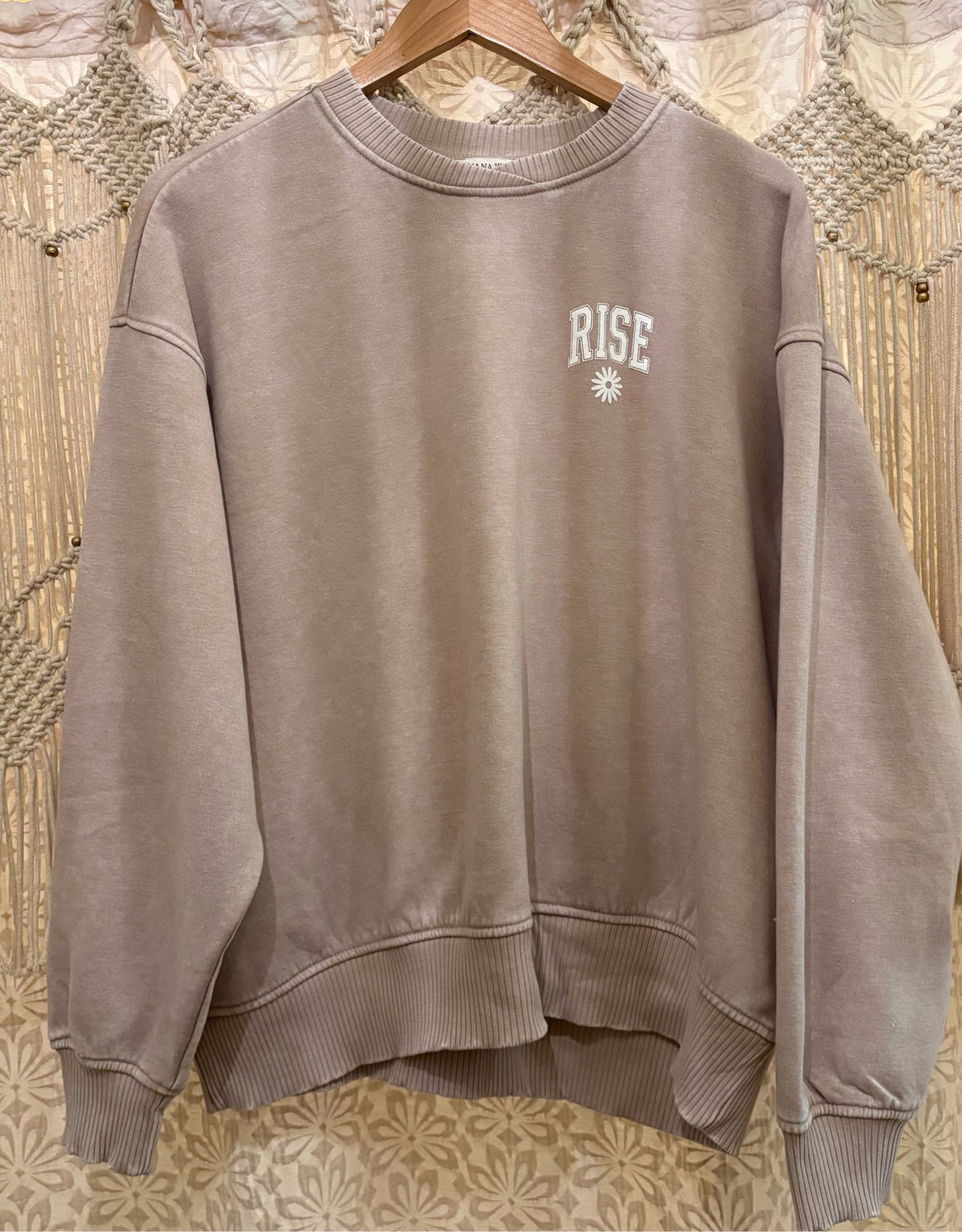 Rise Daisy Logo Cozy Crewneck Sweatshirt