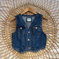 S Medium Wash Denim Vest