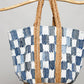 Boho Woven Large Straw Tote Bag