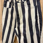 Boho Hippy Striped Denim Bell Bottoms