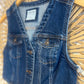 S Dark Wash Denim Vest