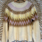 Boho Chic Cozy Fair Isle Chevron Knit Sweater