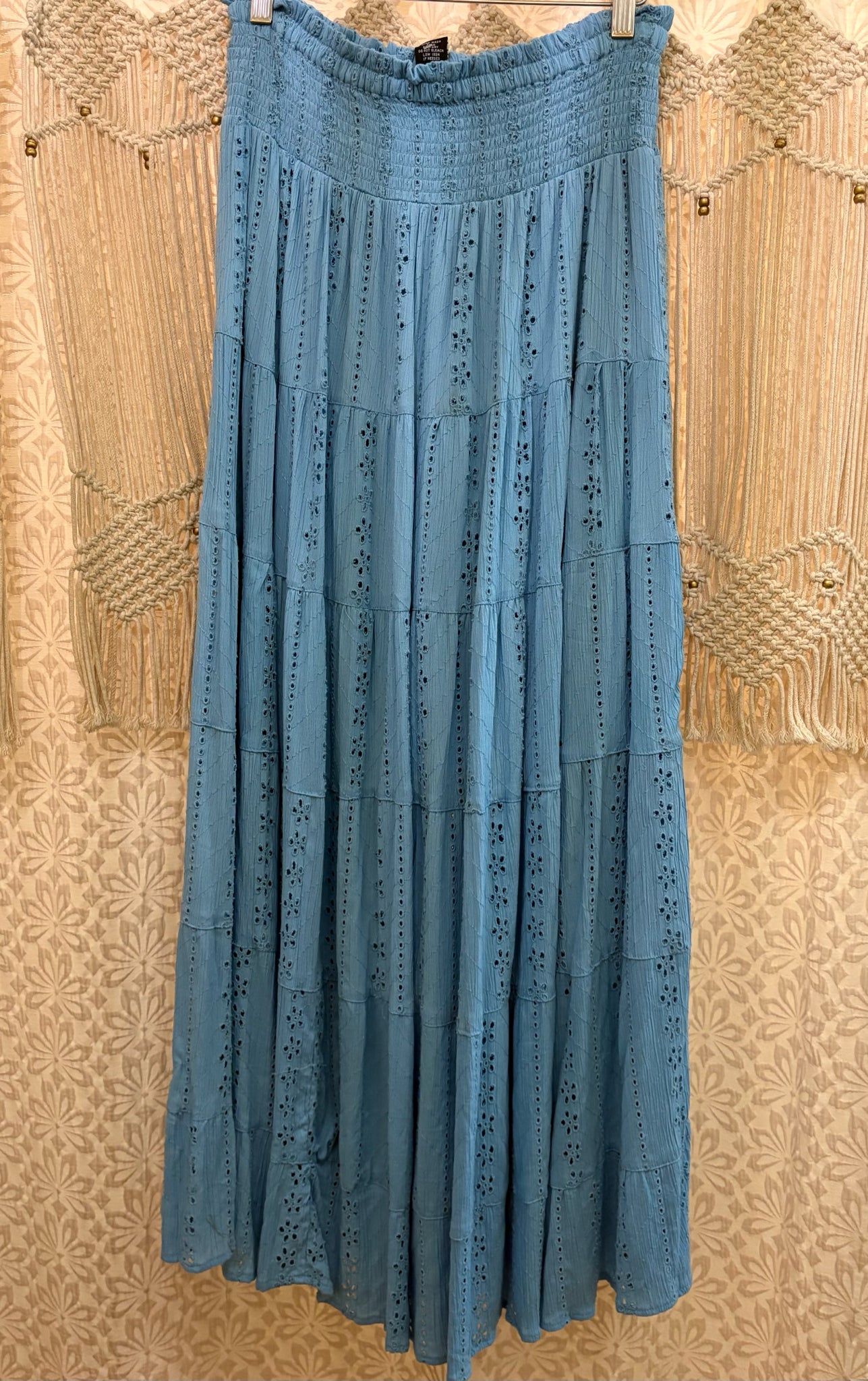 Boho Flowy Tiered Maxi Skirt